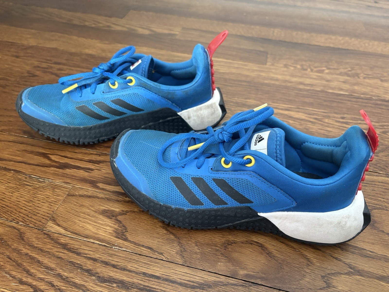 Kids/ Youth adidas x LEGO Primeblue Black/Red Size 3.5 US Excellent Condition.