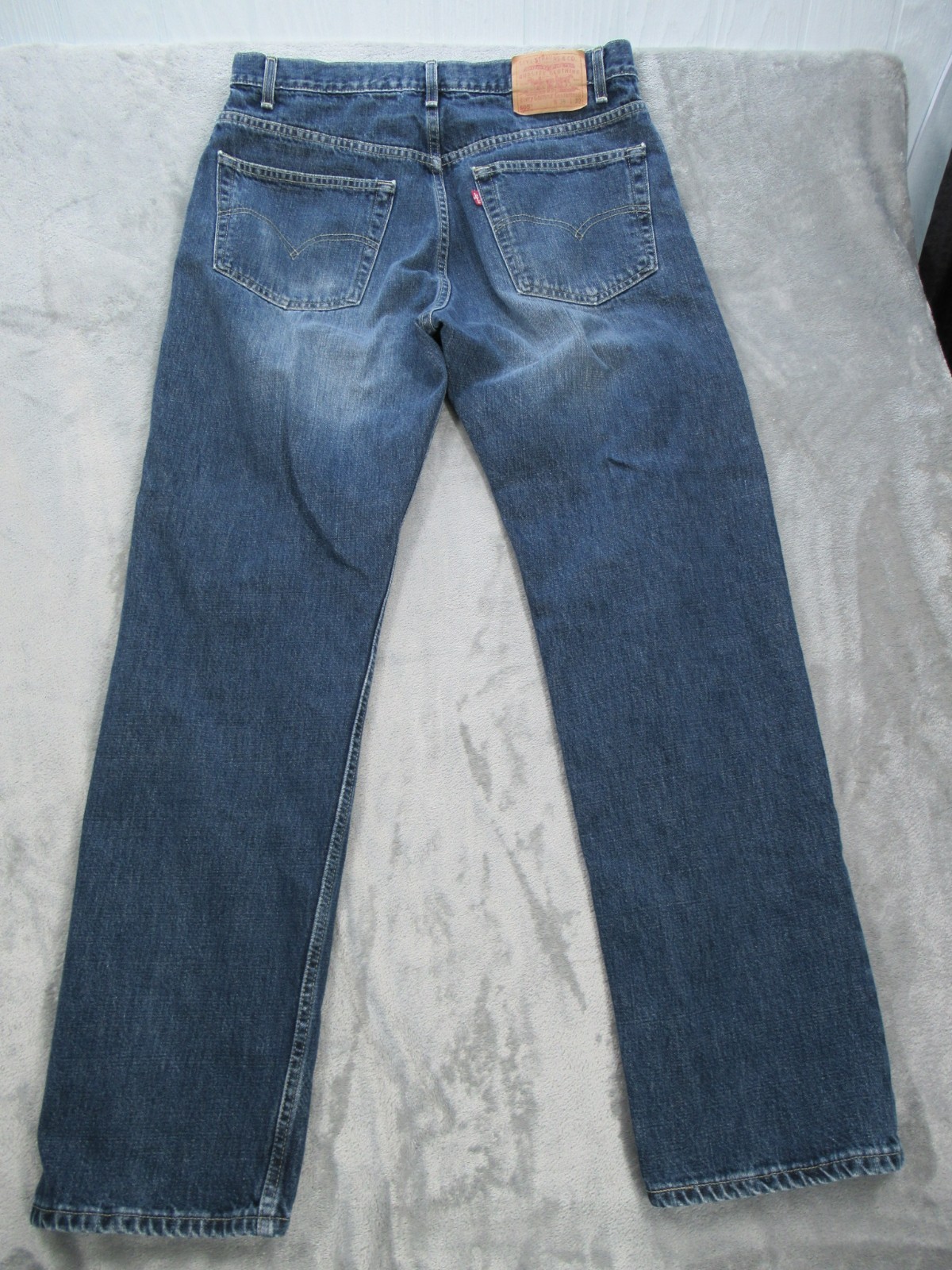 Vtg Levis 505 Jeans Mens 38×32 (Fits 34×31) Straight Leg Blue Fly Zipper