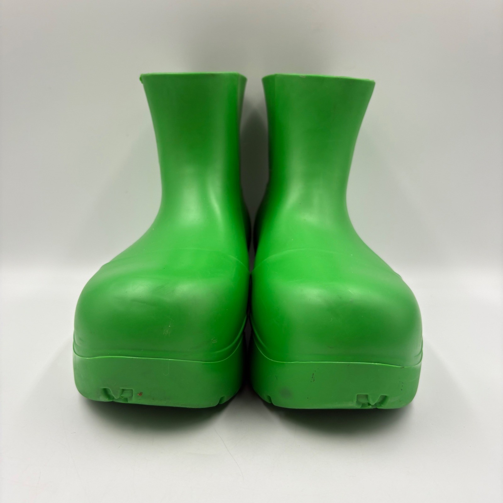 Bottega Veneta Puddle Boots Womens 37 Green Good Rubber Waterproof Ankle Italy