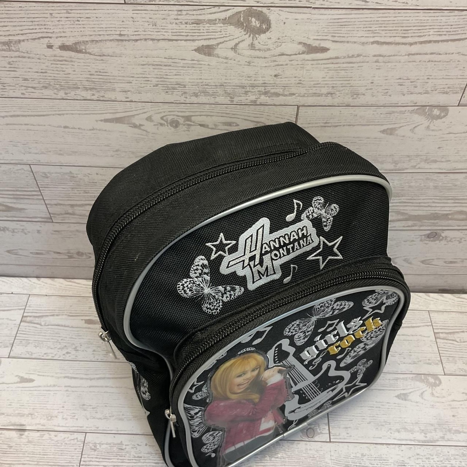 Hannah Montana Guitar Butterfly Mini Backpack Kids School Book Bag New