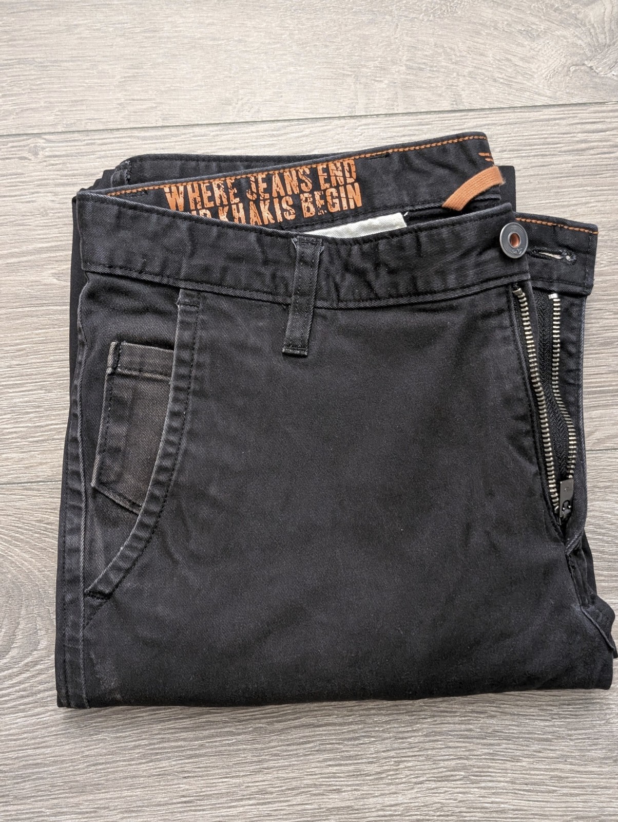 Dockers Alpha Khaki Slim Tapered Black 34 x 34