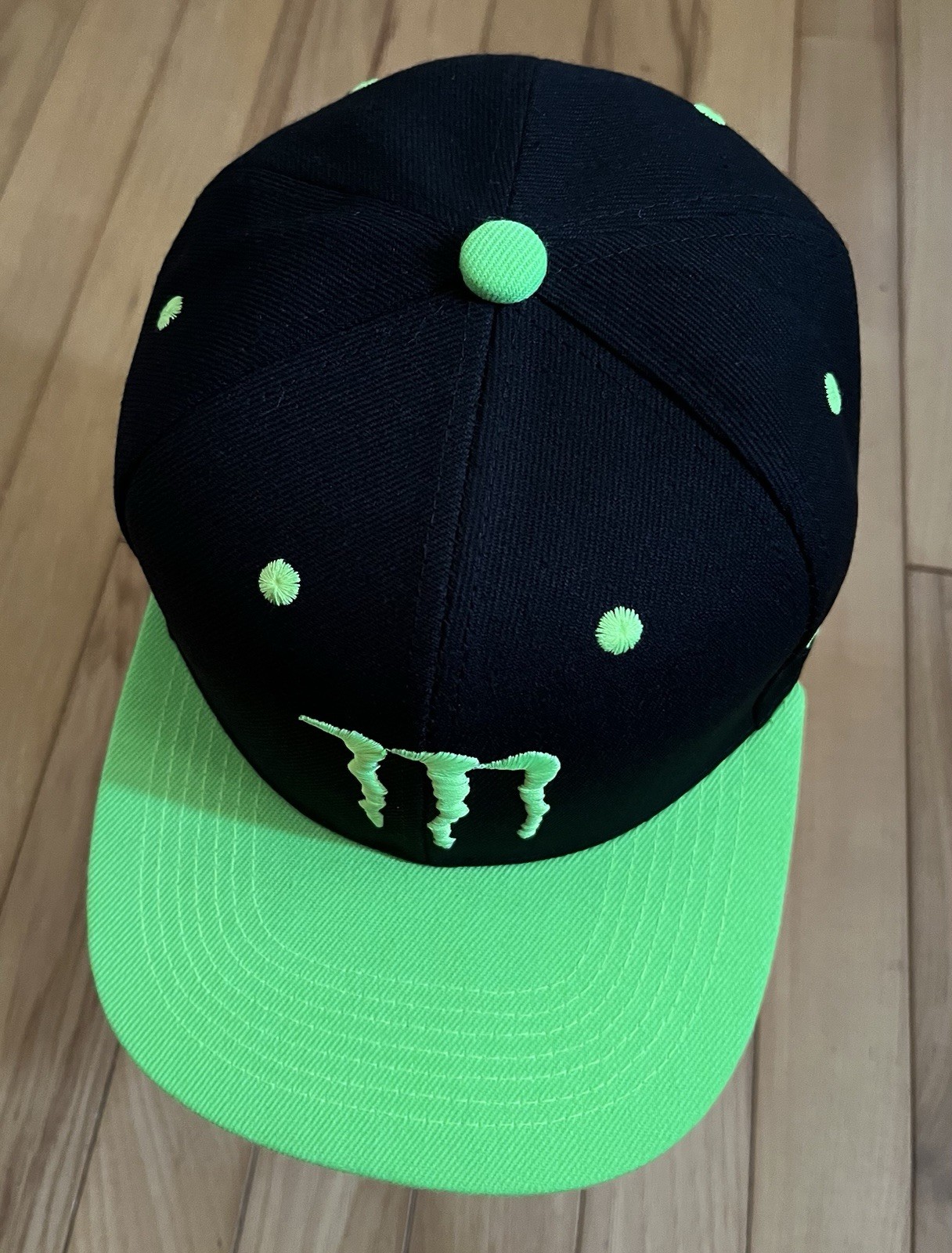 Monster Energy Drink Hat-Snapback. Adjustable Black.