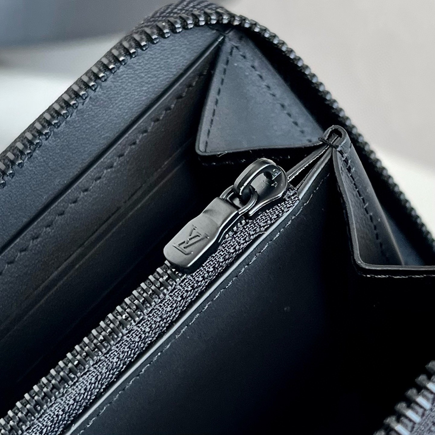Louis Clemence Wallet Monogram Empreinte Black Zip Around Long Wallet