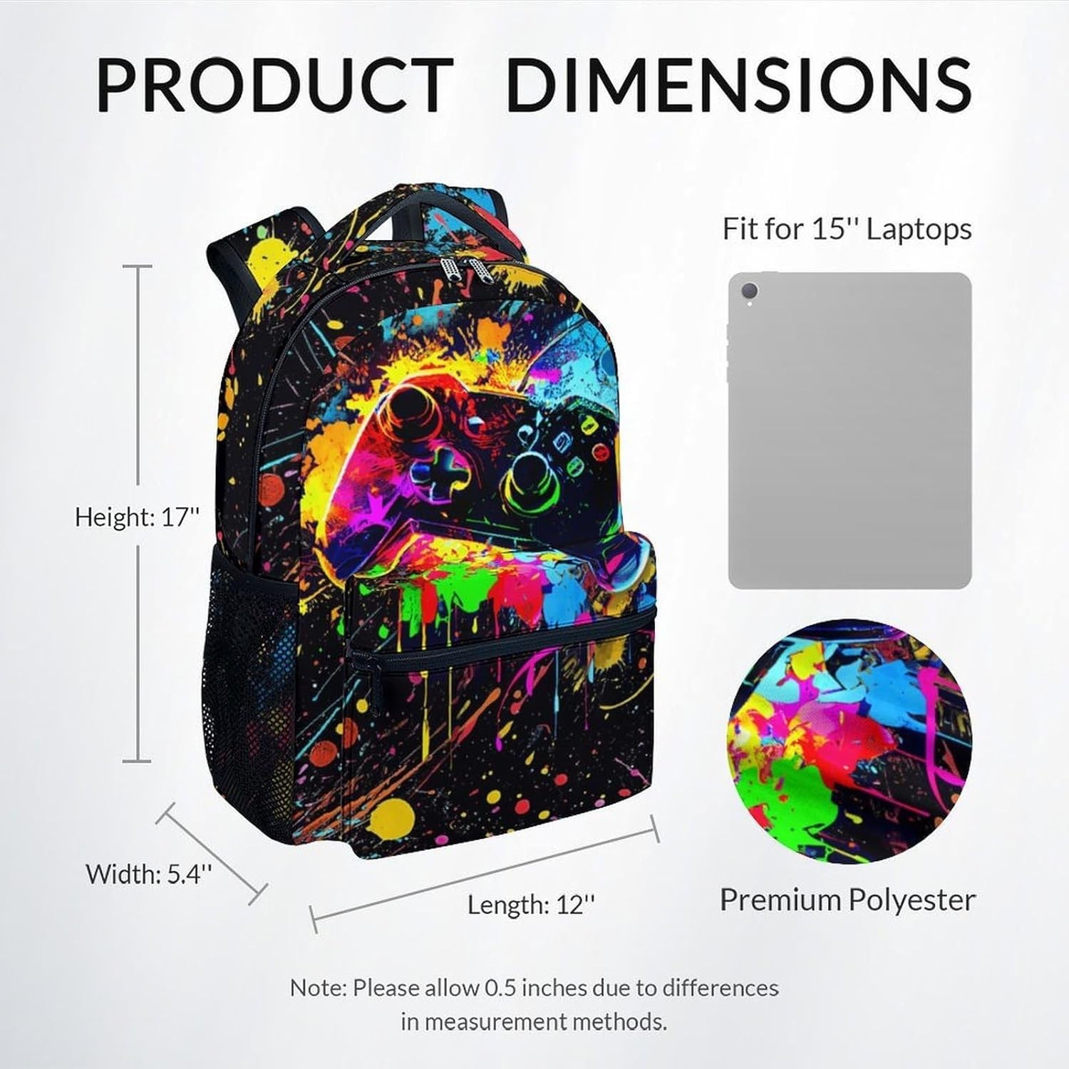 Naruto Anime Backpack 16″ – Full Size School Bag for Kids Teens Adults Bookbag