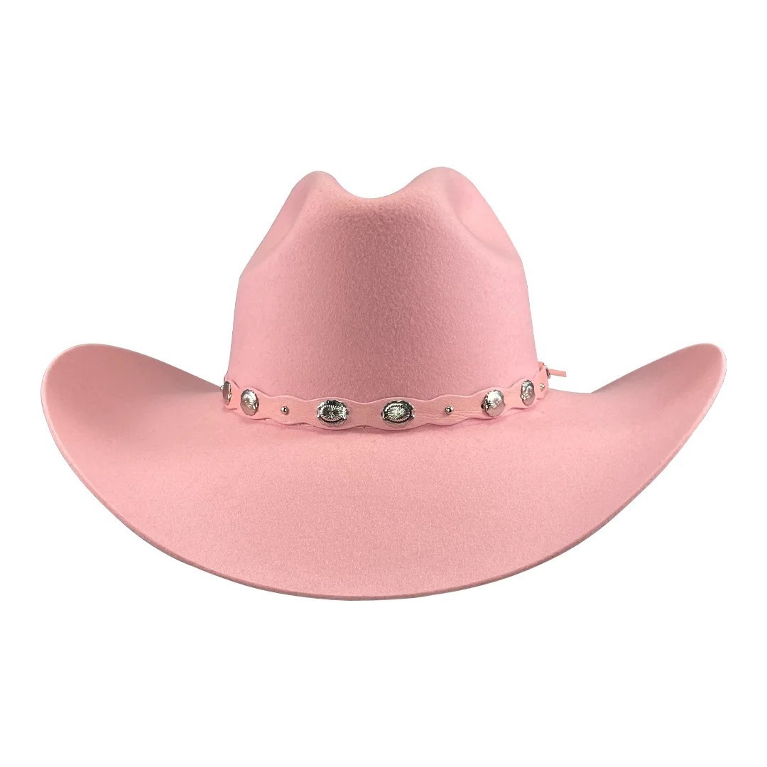 Original Tombstone 20X Western Cowboy Fur Felt Hat Denver Style – Pink