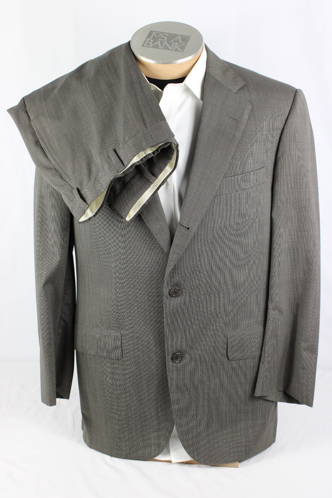 Brooks Brothers Mens Suit 40R Brown 2 Piece 3 Roll 2 33×28 Flat Front Classic