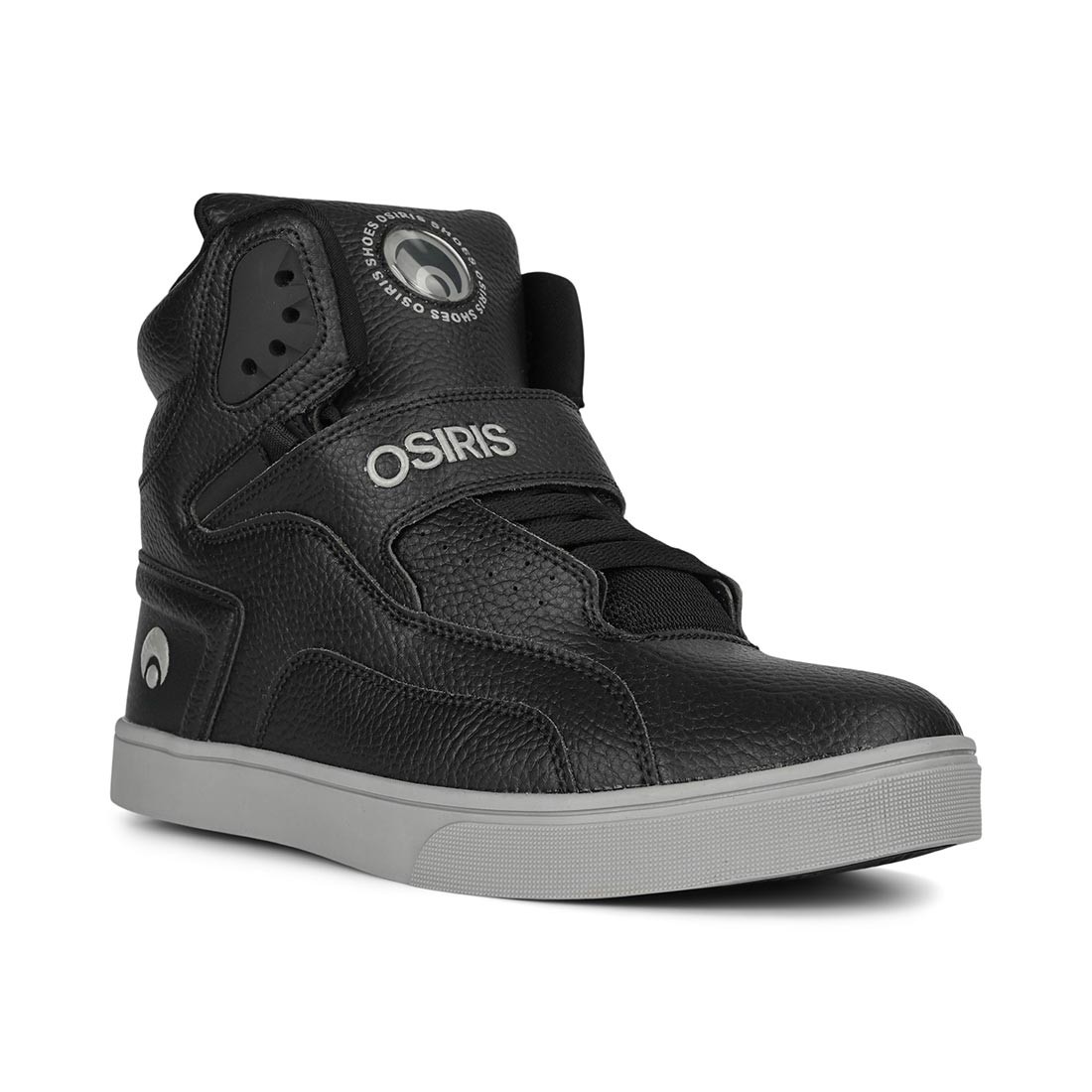 Osiris Rize Ultra High-Top Shoes – Black/Grey/Black