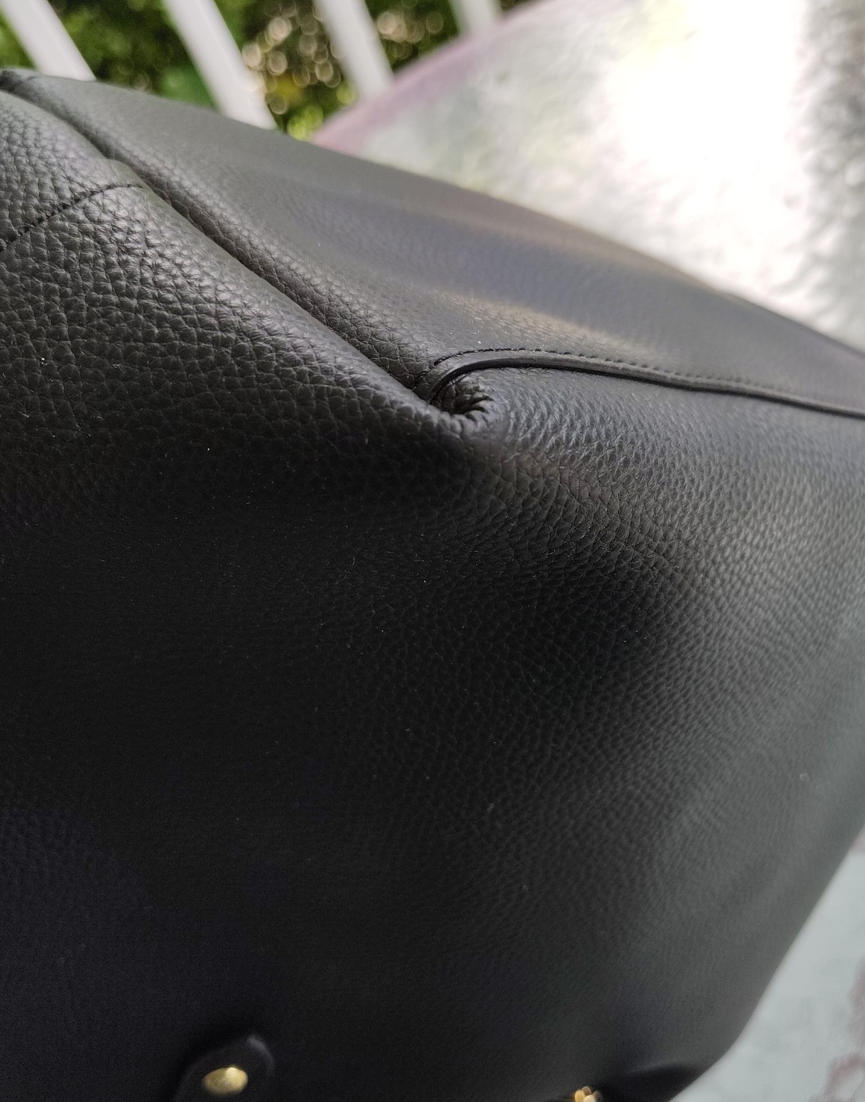 Coach LARGE 58849 Black Market Leather Turnlock Tote/Shoulder Bag