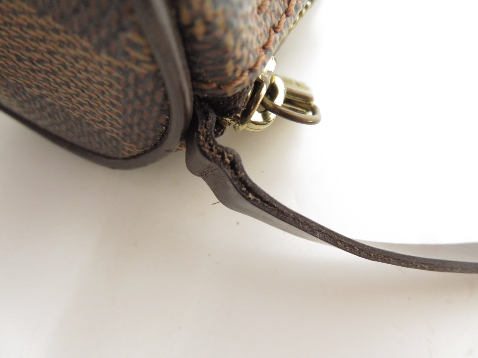 Authentic Louis Vuitton Damier Ebene Pouch for Papillon F#48510