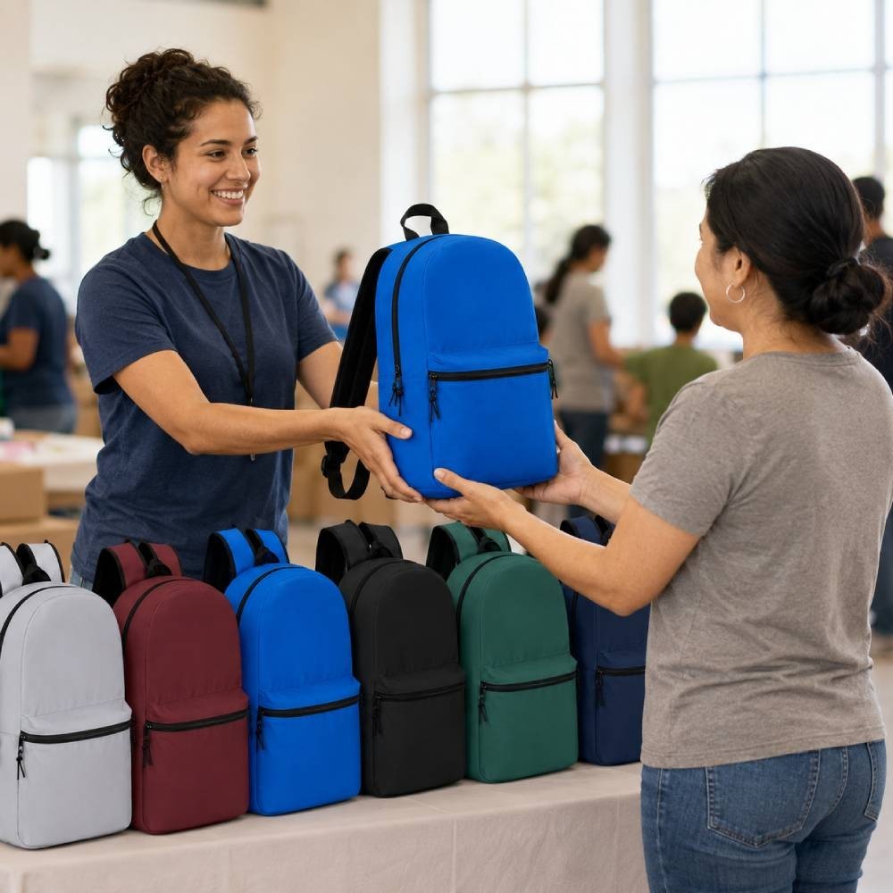 24 Pack Kids Backpacks Bulk 15″ School Bookbags Wholesale Bags 6 Assorted Colors