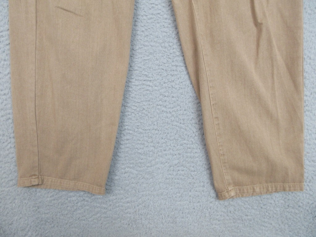 Blank NYC Pants Womens L Tan Paperbag Waist Rope Belt Coastal Beachy Boho Casual