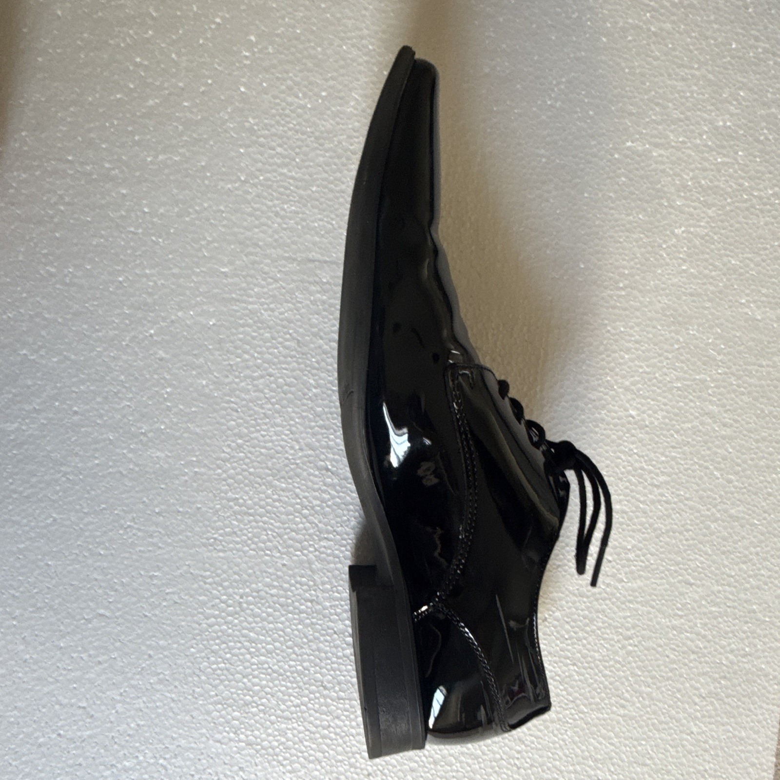 Calvin Klein Brodie Patent Leather Lace-Up Oxford Dress Shoes Black 11.5M