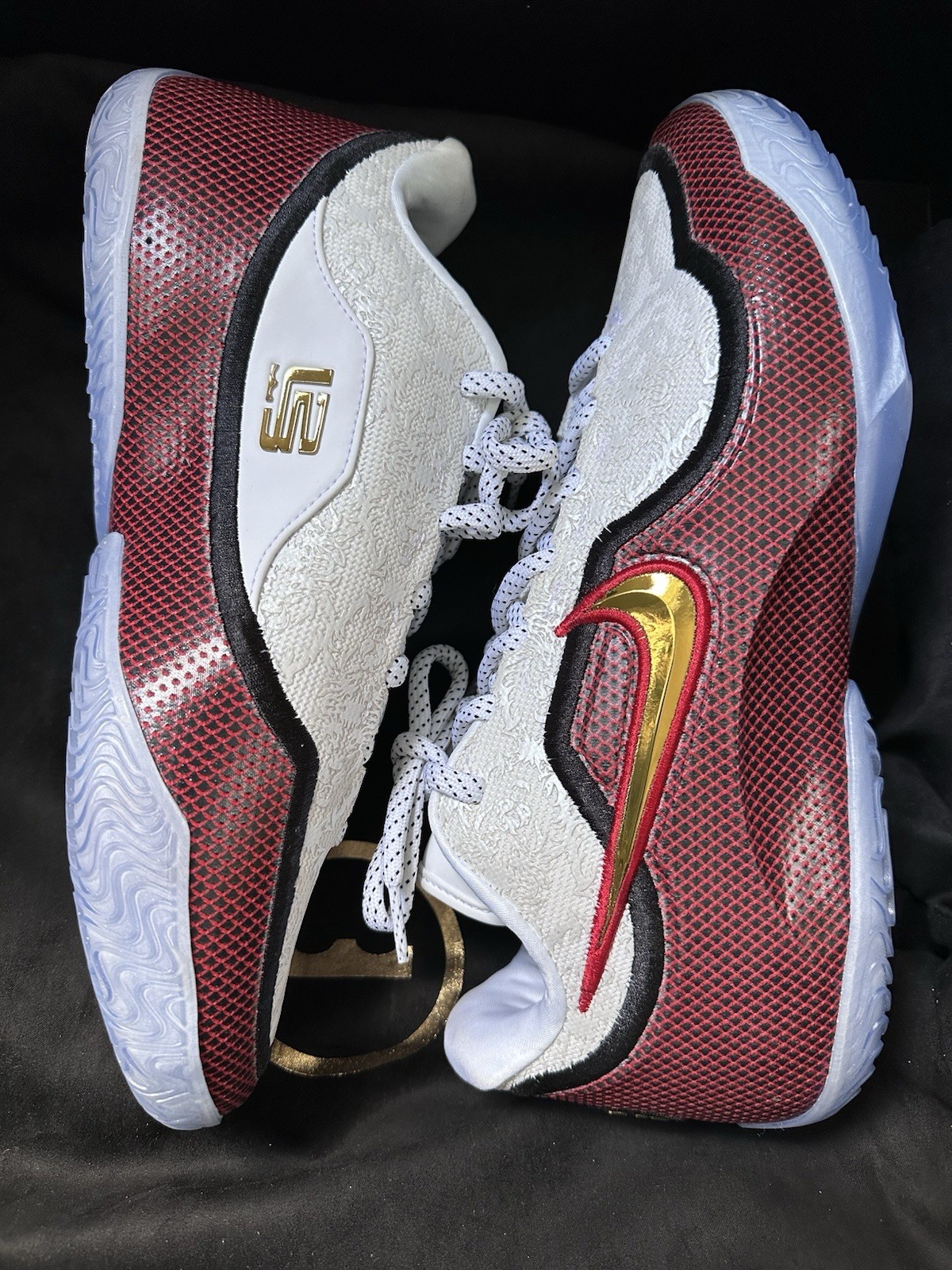 Nike LeBron 23 Grand Opening HJ5629-100 White/Gold/Red Low Top Sneaker