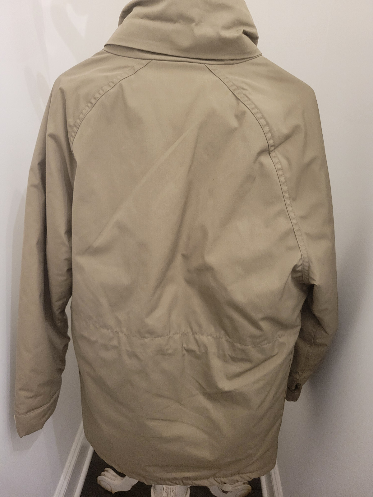 Men Woolrich Gray Insulated Lined Jacket Medium Parka Coat USA Vintage
