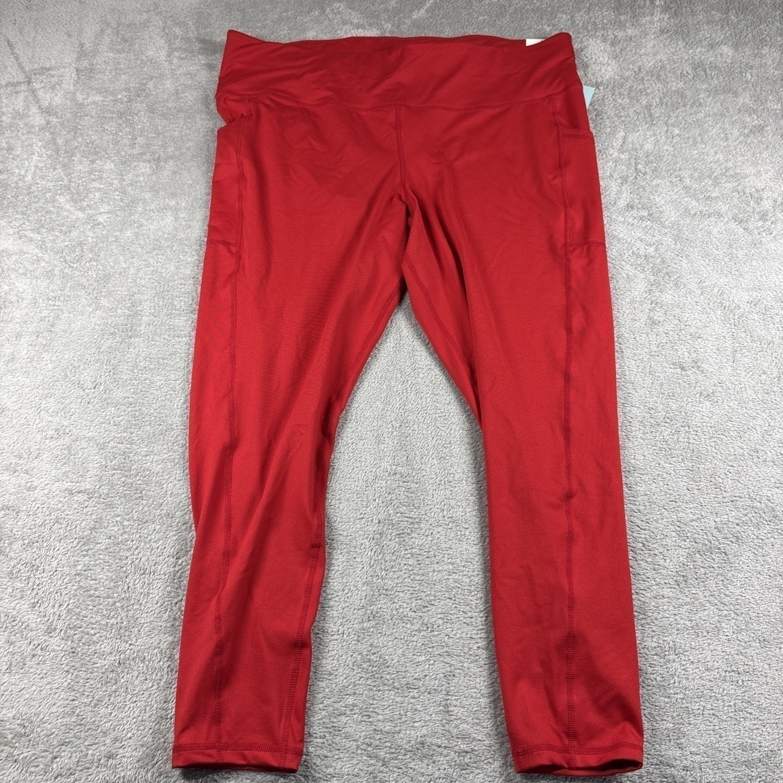 Ideology Leggings Workout Pants Women’s Seamless Stretch Red Active Size 2X New