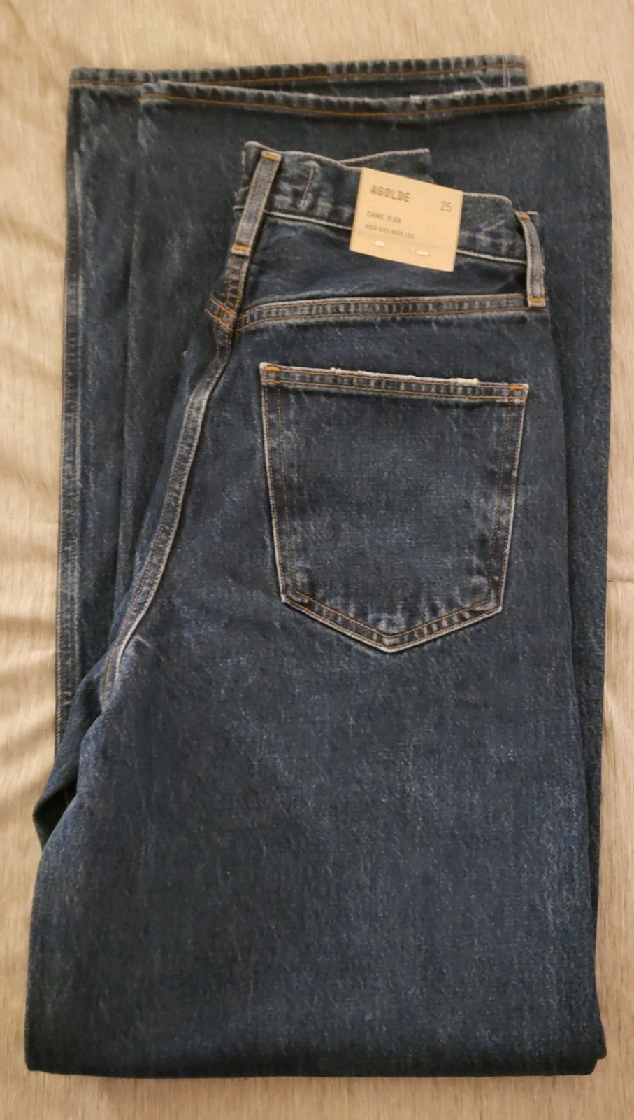 Agolde Dame No Cuff Jeans Enamour 25 NWT $258+