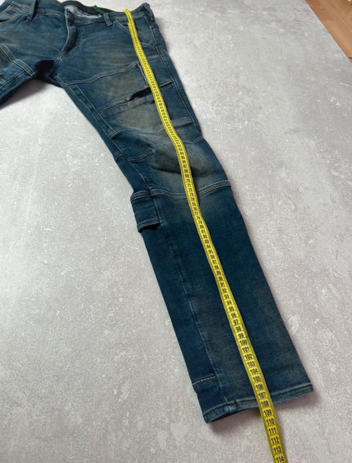 G-Star RAW Airblaze 3D Slim Jeans Dark Blue W33 L32 Moto Cargo Denim