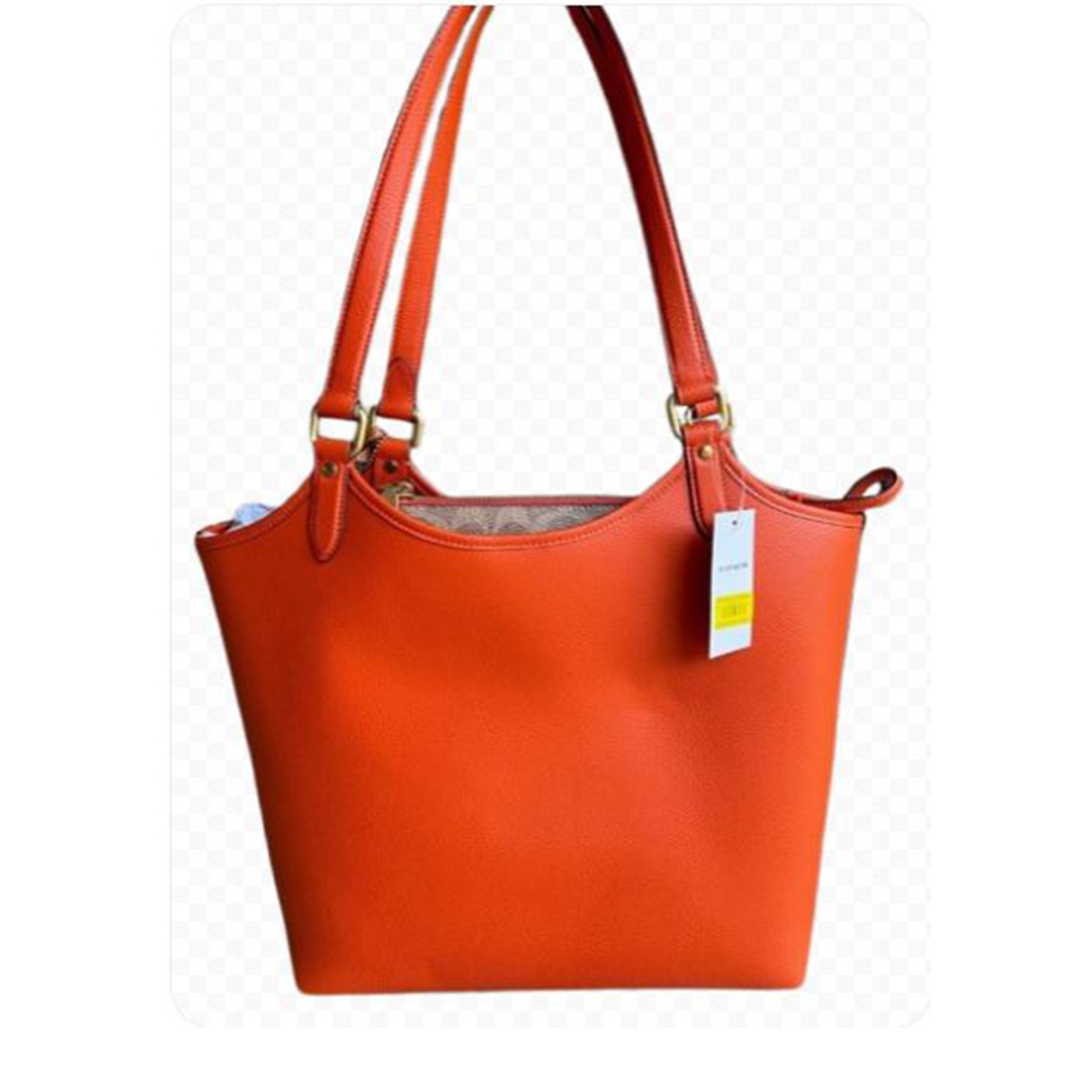 Coach Day Tote – B4/Sun Orange C6337-B4B4D