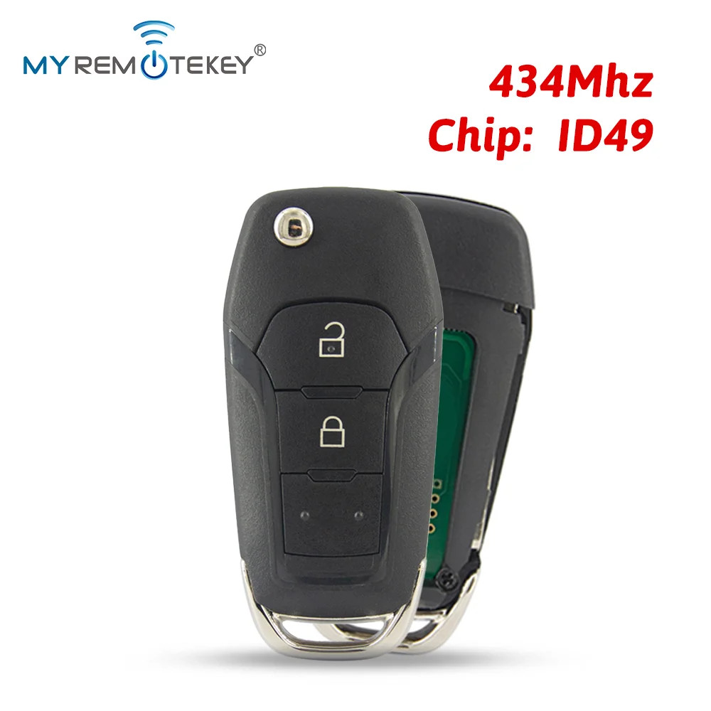 Flip Smart Key Fob Remote Control ID49 315/433/868/902MHz For Ford F150 Ranger
