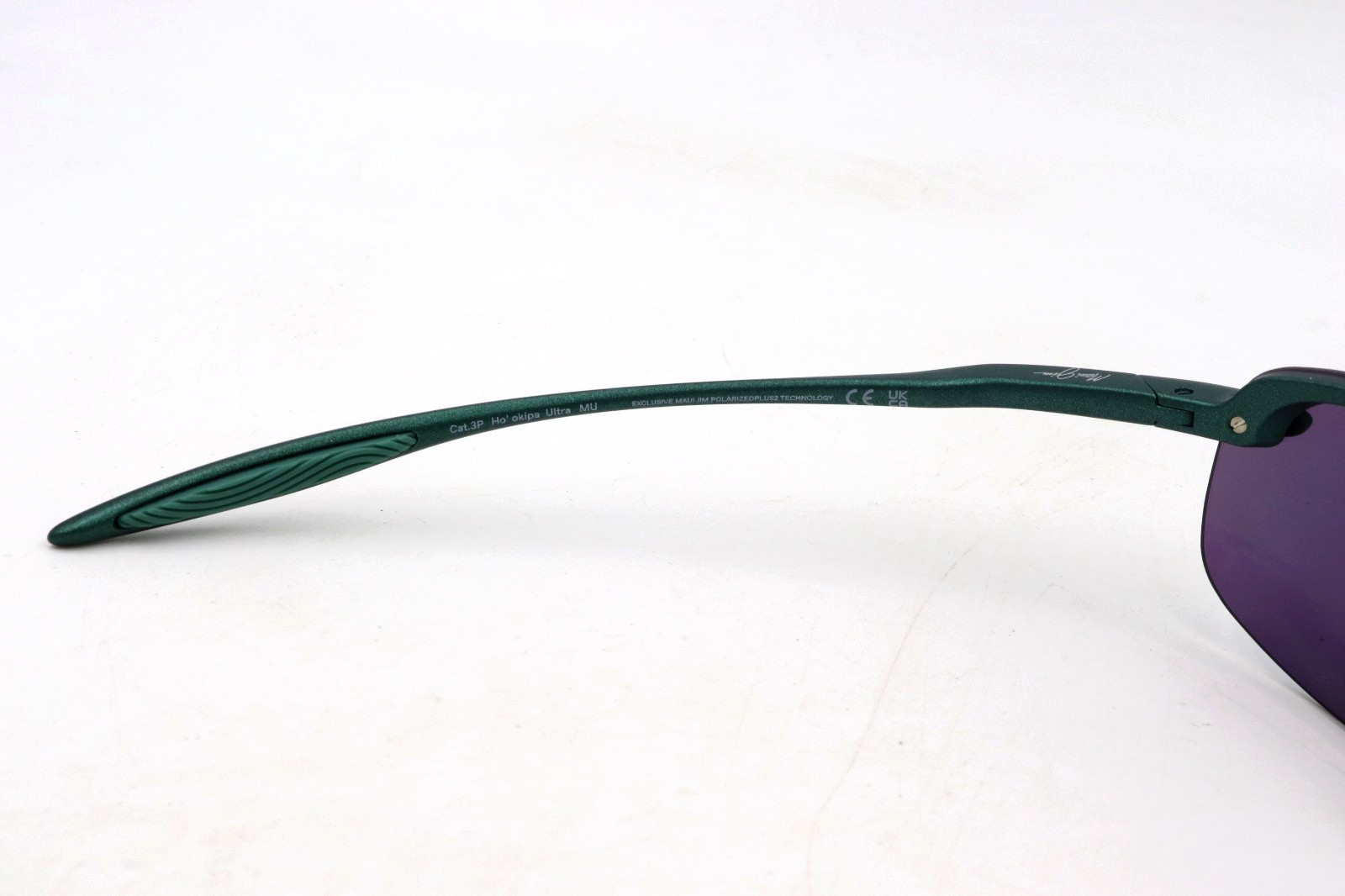 New Maui Jim Hookipa Ultra Semi-Rimless Green Sunglasses GM676-15 / MJ0676S-004