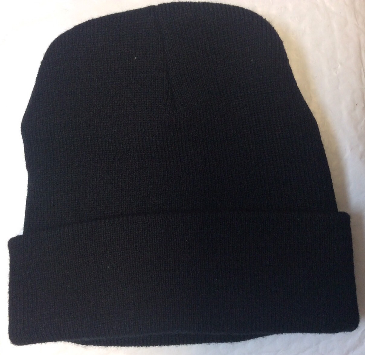 New BIack /Gray Letter SoftWinter Stretch Stocking Knit Cuff Cap For Men & Women