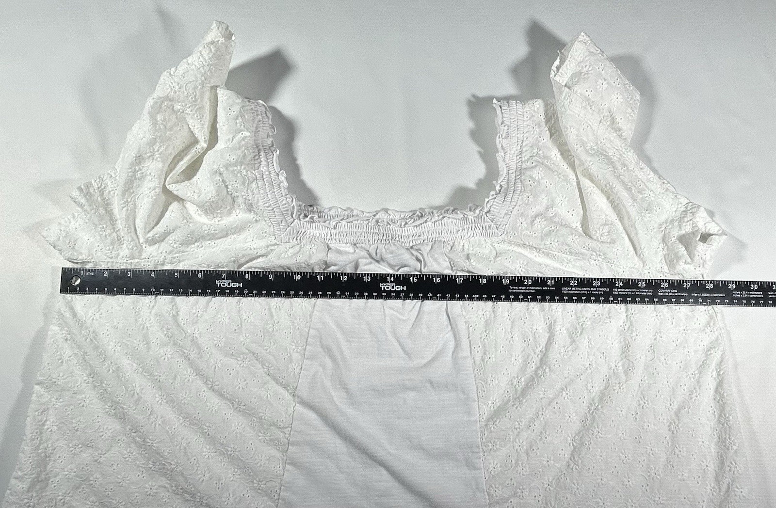 Lane Bryant Relaxed White Eyelet top Size 26/28