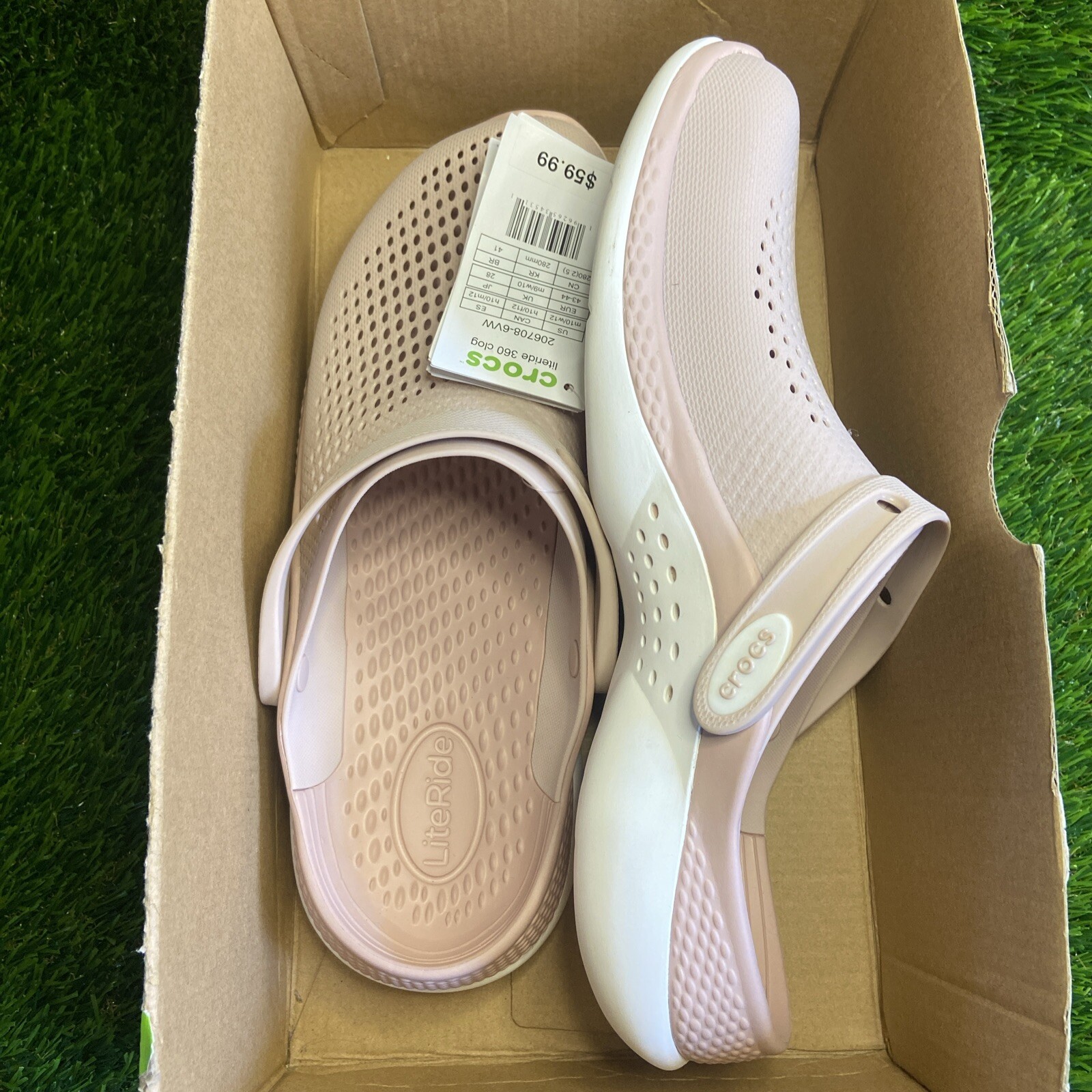 NEW Crocs LiteRide 360 Clog Pink Clay/White US-M10|W12 UK-M9|W10 EU-43-44