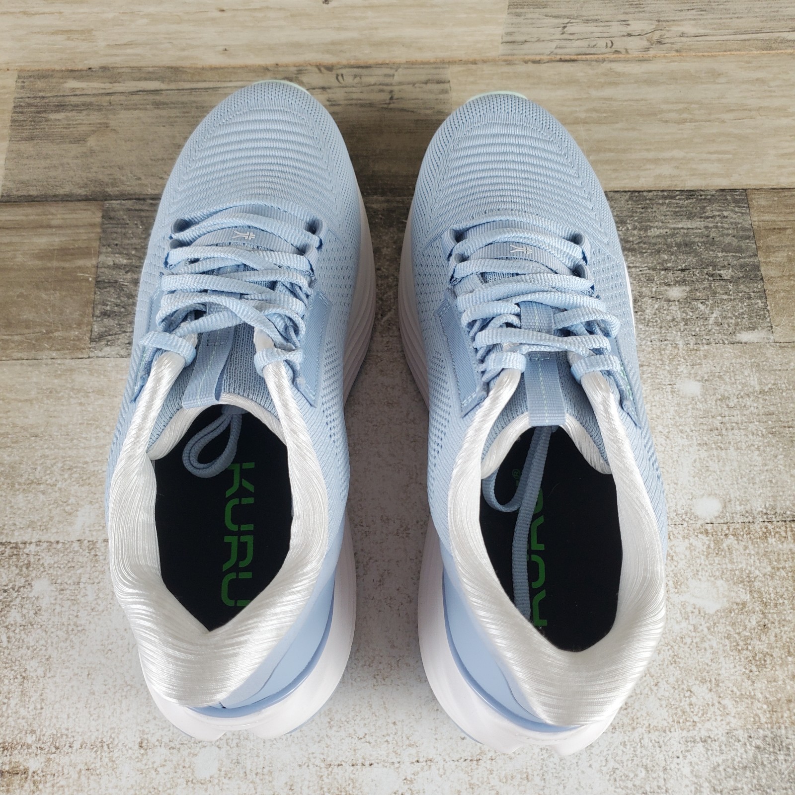 KURU Atom 2 Womens Shoes Sz 9 M Running Mist Blue Bright White Lace Up Sneaker