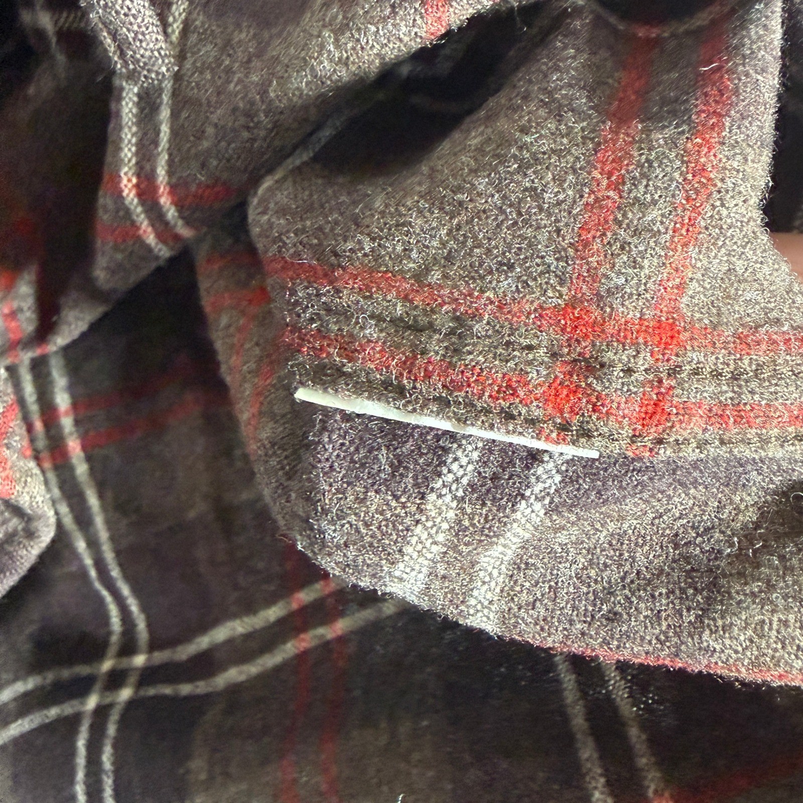 Pendleton Lodge Button Up Shirt Mens Medium Tall Brown Plaid Wool Flannel