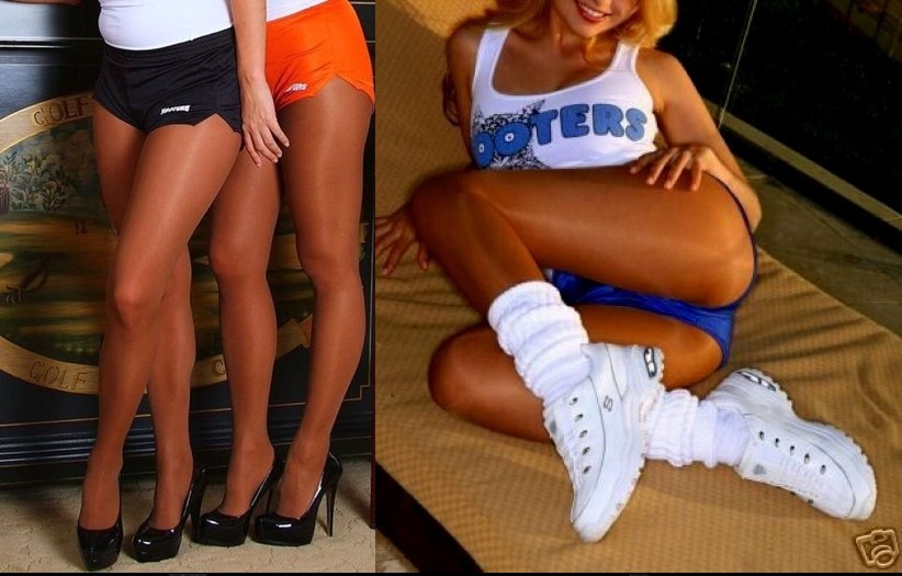 Peavey No Panel Lingerie Pantyhose A B C D Q Hooters Uniform Sexy Sheer Holiday