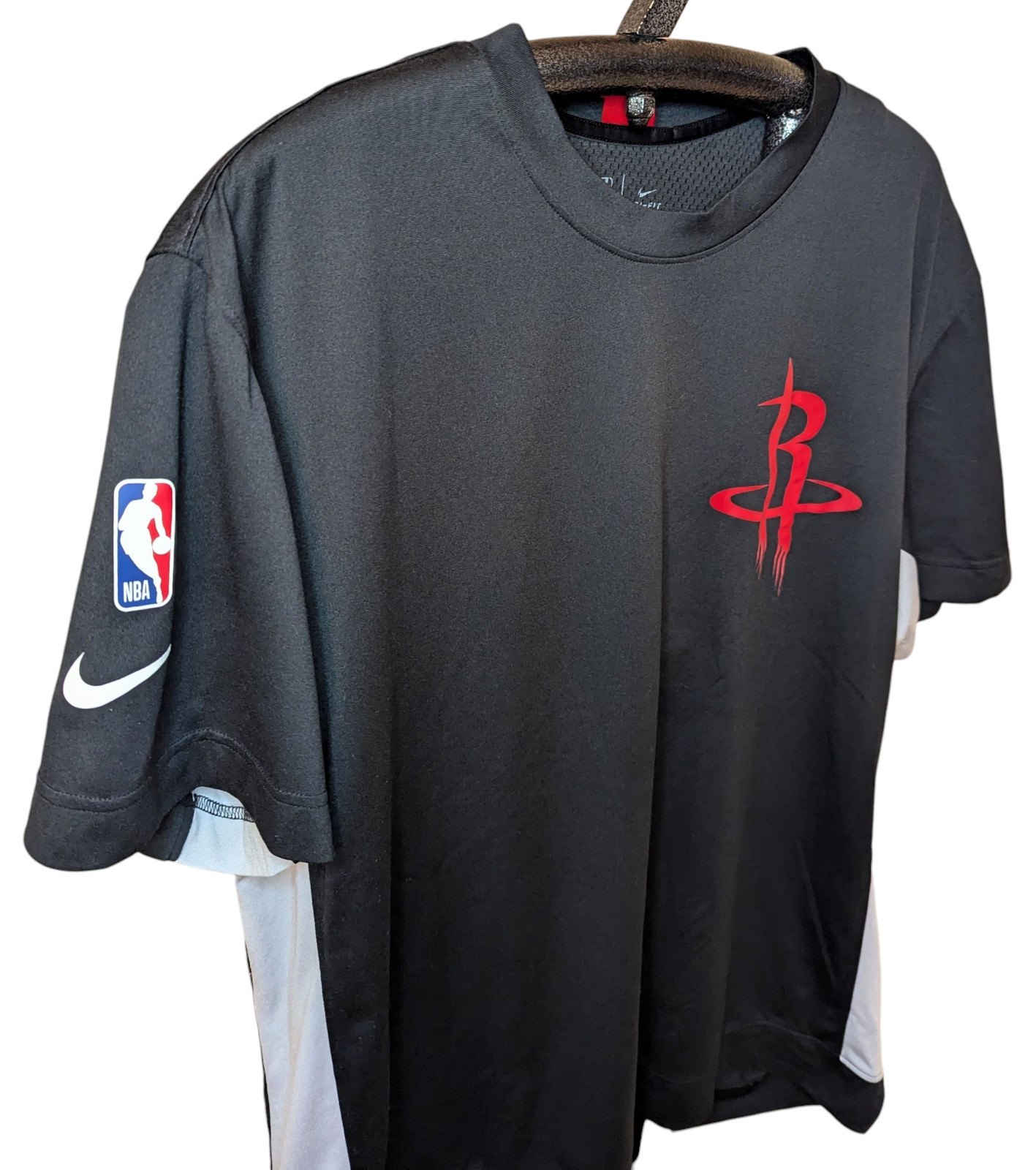 Nike HOUSTON ROCKET Shooting Shirt Mesh City Edition Mens XL Performance H-Town