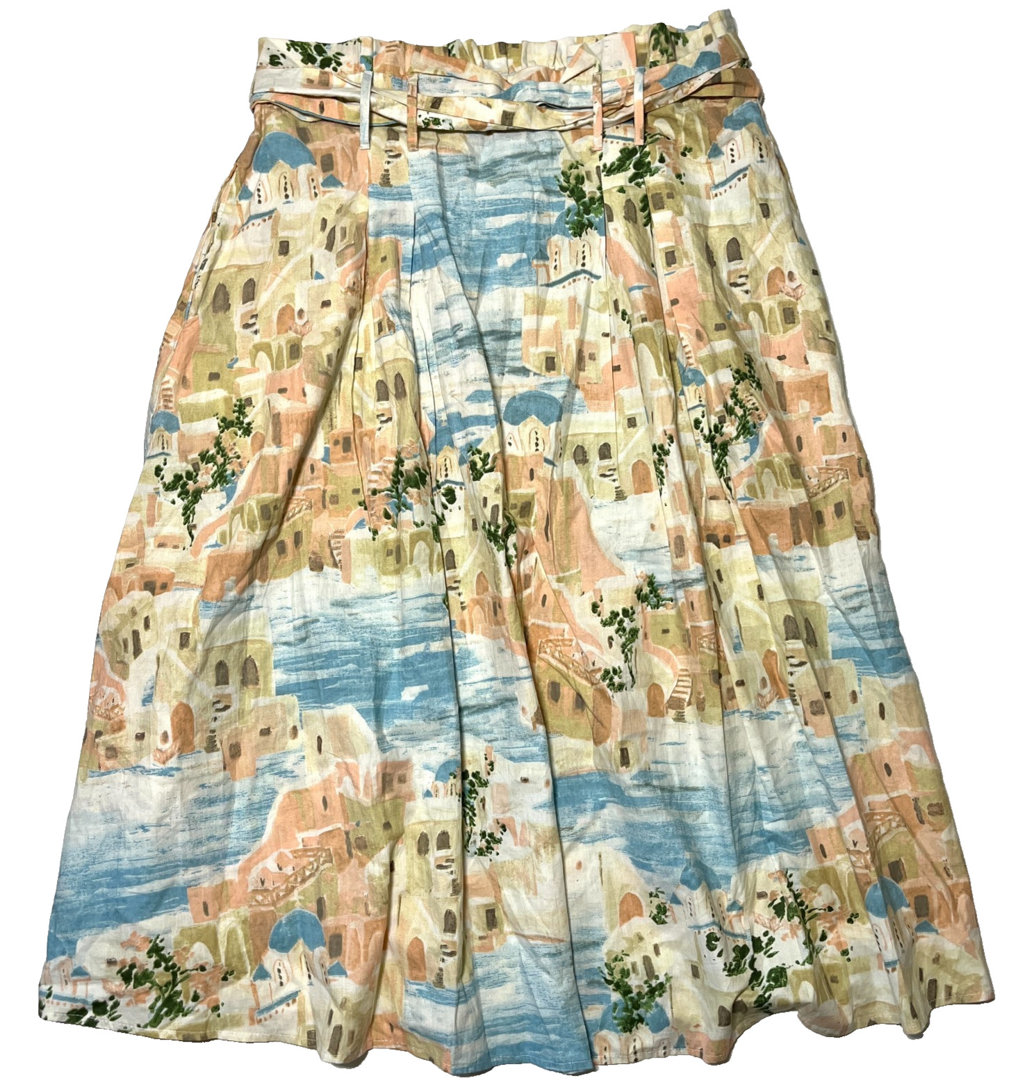 HerDestiny Pocket Skirt Scenic Rivera Belted Whimsy Indie Professional Maxi LG