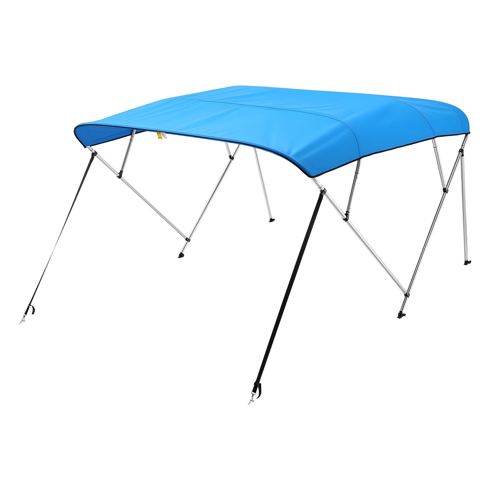 4 Bow Boat Bimini Top, 600D Polyester, Aluminum Frame, Waterproof Sun Shade