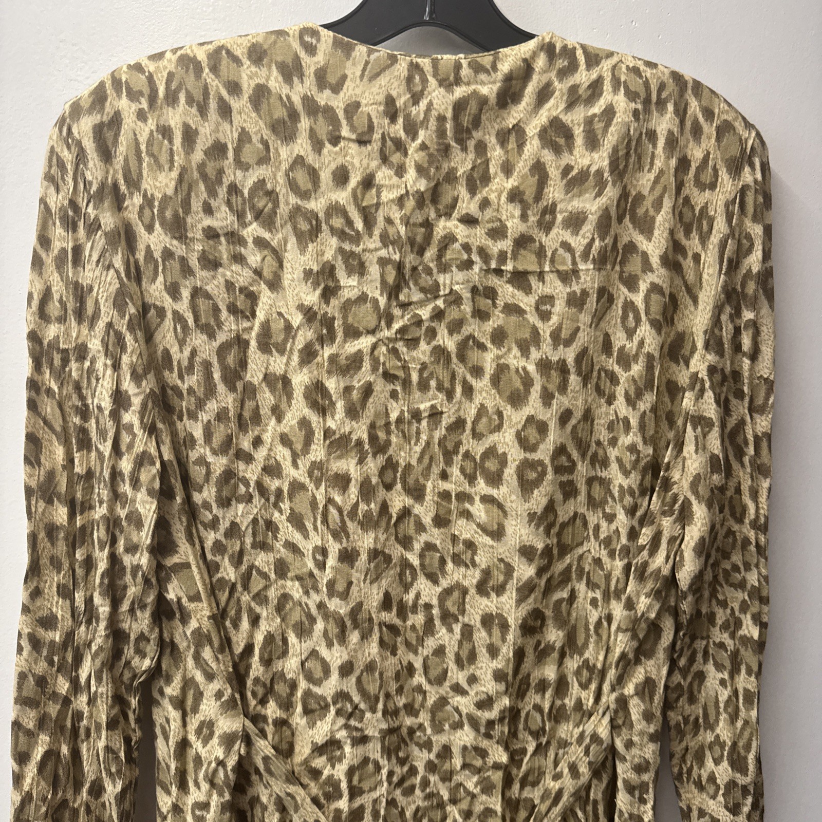 Vintage The Icing NWT Womens Leopard Print Button Up Luxury Mob Wife Blouse 10