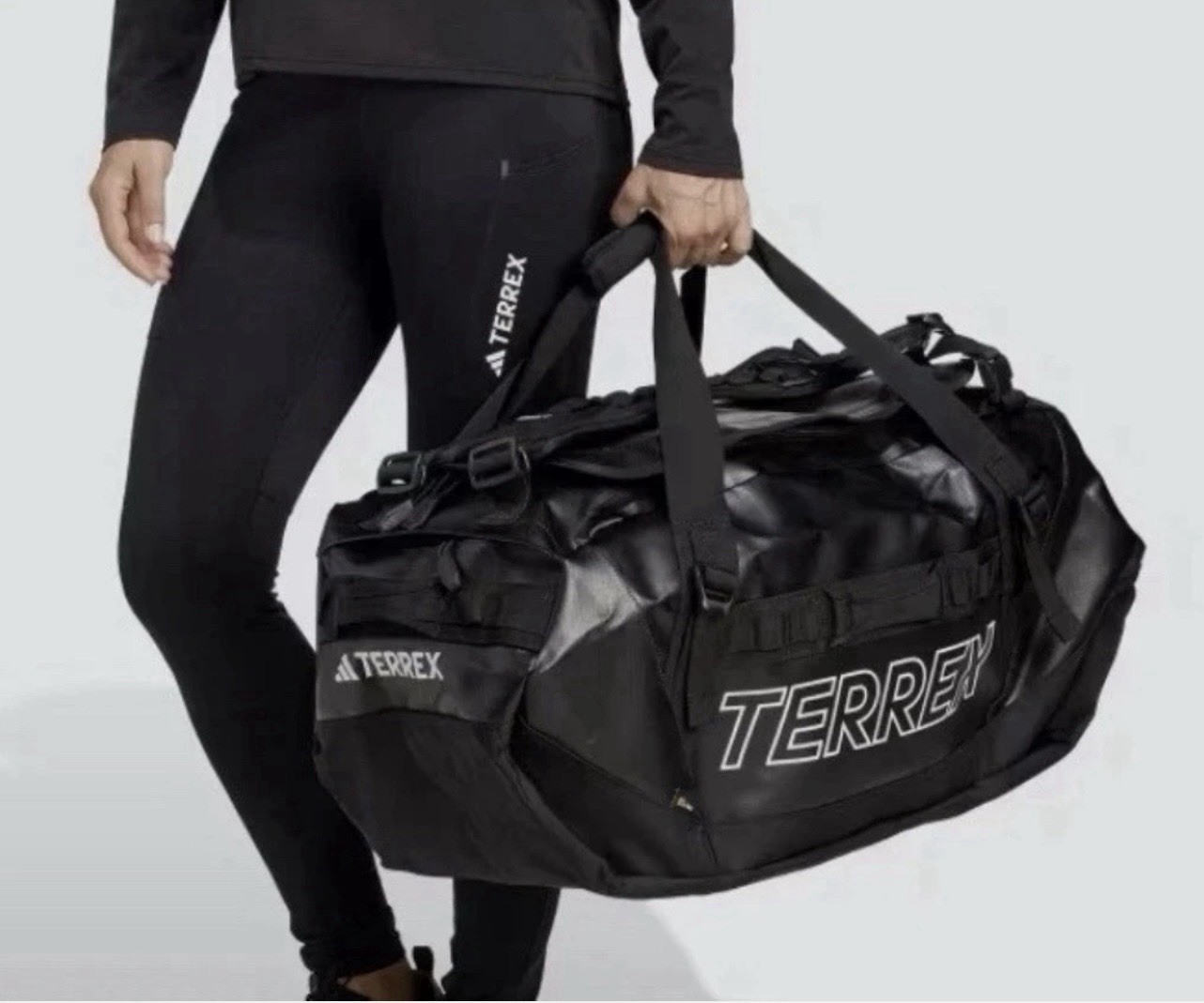 New Adidas TERREX RAIN.RDY EXPEDITION DUFFEL BAG LARGE – 100L IC5652 Cordura