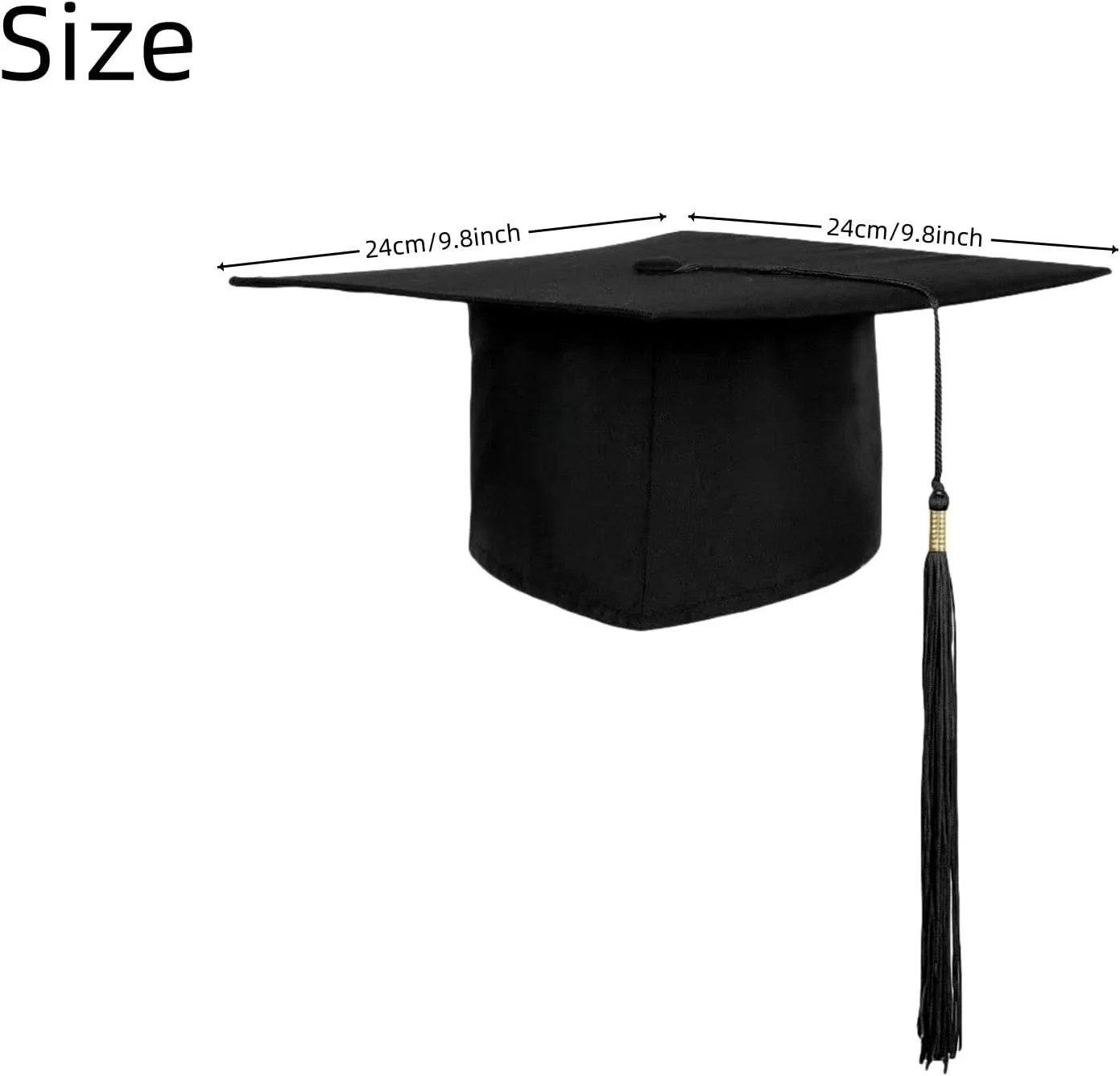 Adjustable Graduation Cap Adult Graduation Hat with Tassel for Graduation Dress