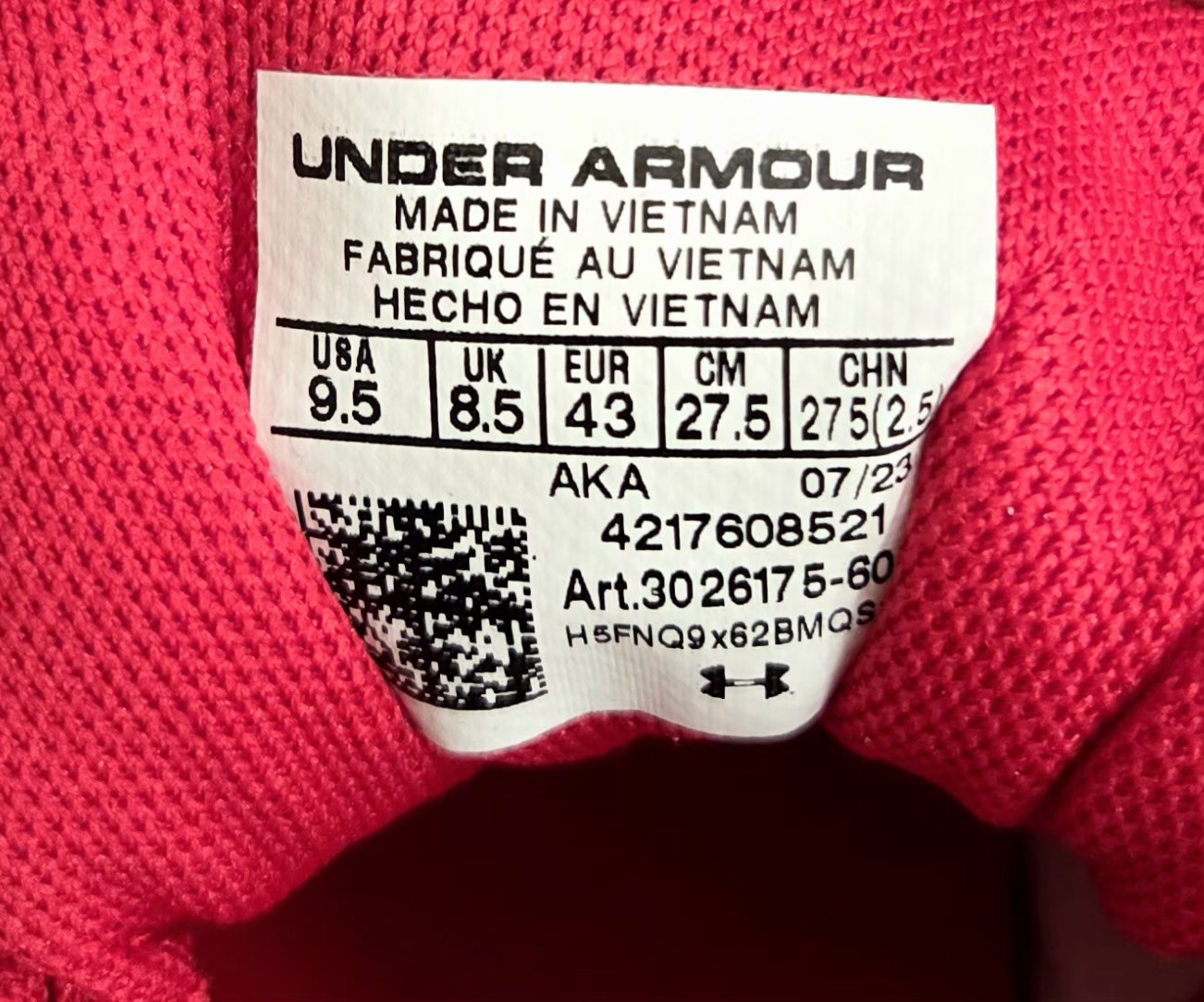 Under Armour 3026175 Mens Training UA Charged Assert 10 Running Athletic Sz 9.5