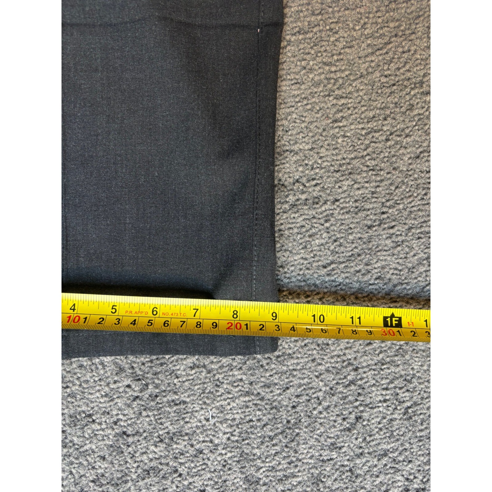 ALBERTO CERAMICA Men Pants Comfort Fit Charcoal Gray Flat Front Trousers SZ 58