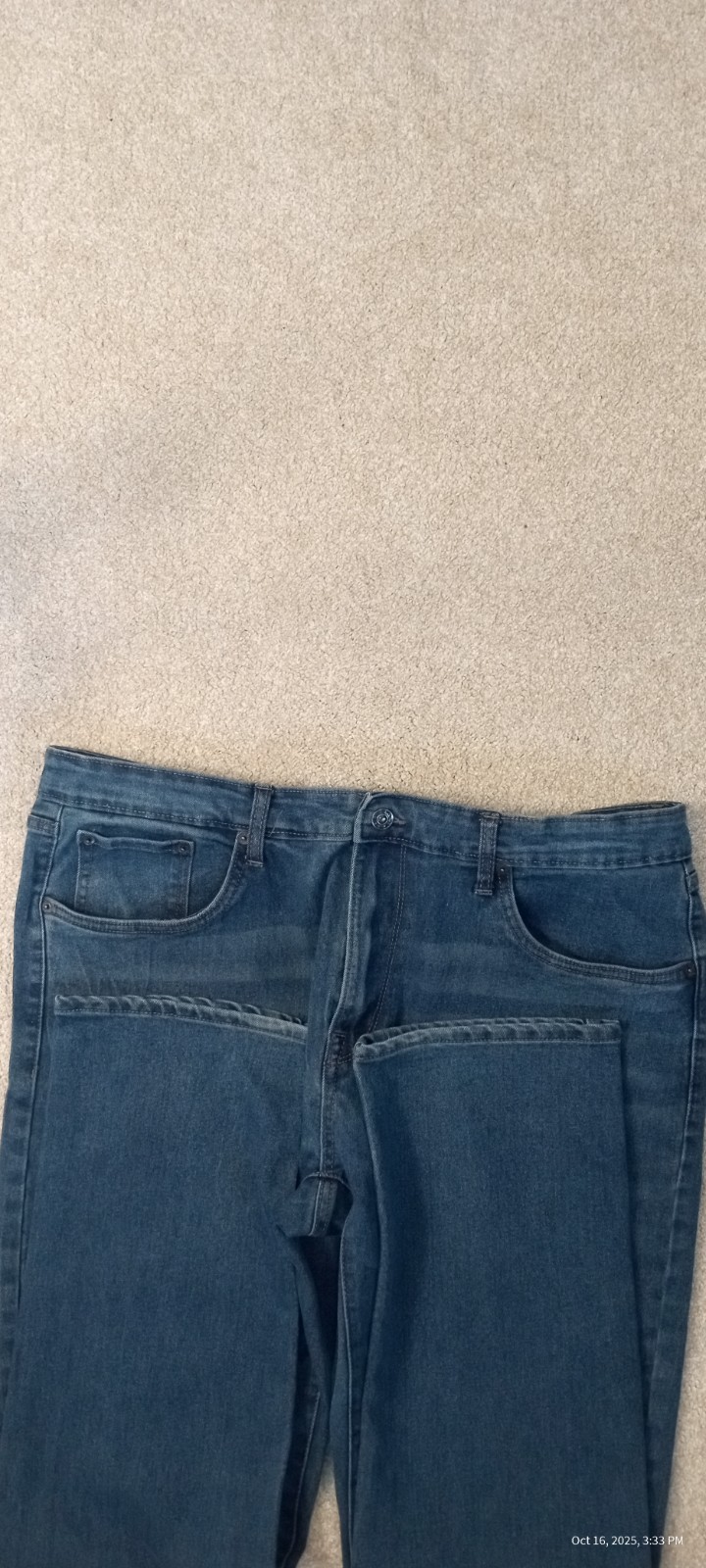 MBX Slim Fit Leg Mid-Rise Jeans Stretch Denim Dark Wash Men’s 40X30 Actual R:11