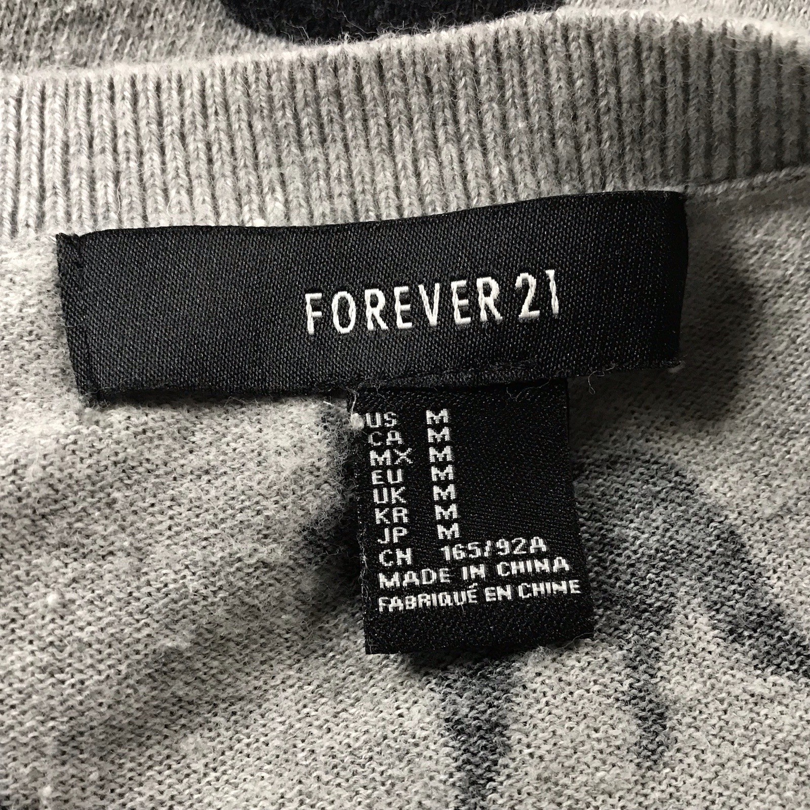 FOREVER 21 ALL OVER DOG PRINT THIN KNIT SWEATER BLOUSE 3/4 SLEEVE WOMENS MEDIUM
