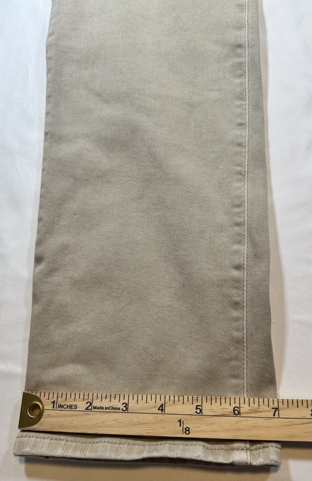 #1027 AG Adriano Goldschmied Matchbox Slim Straight Tan Jeans 33×33 PM42130