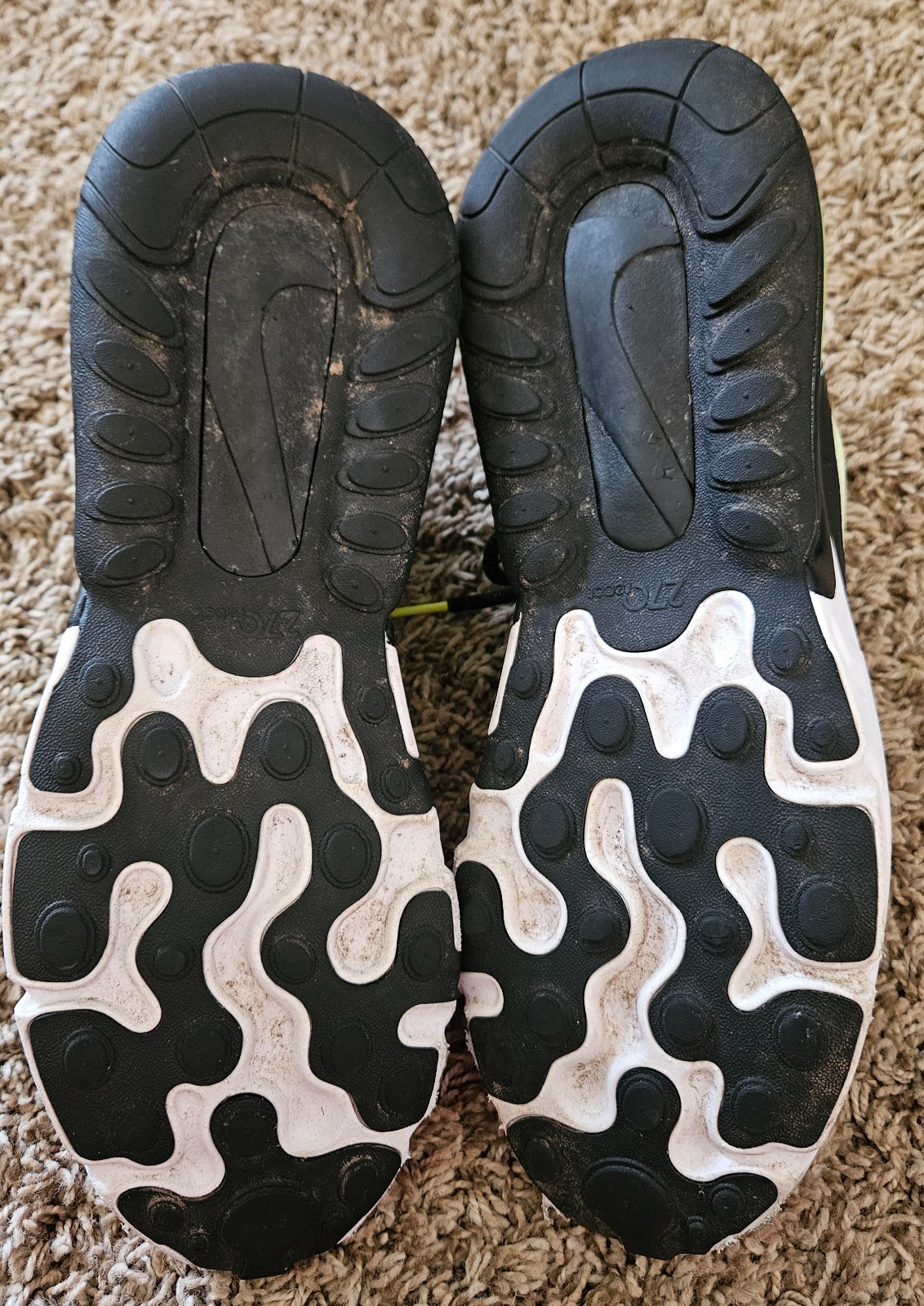 Size 11- Nike Air Max 270 React Parachute only worn twice!