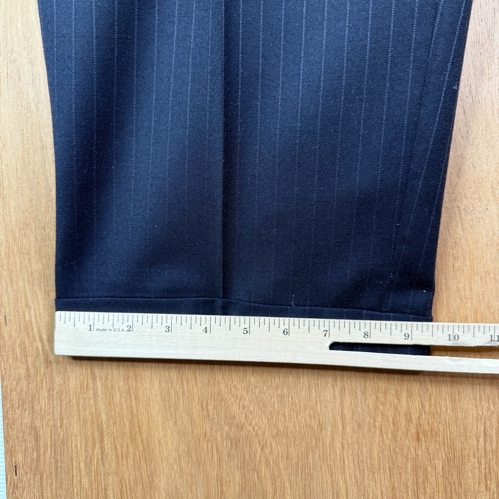 Coppley Suit Mens 42L Navy Blue Pinstripe 3 Button Ermenegildo Zegna Cloth 36×30