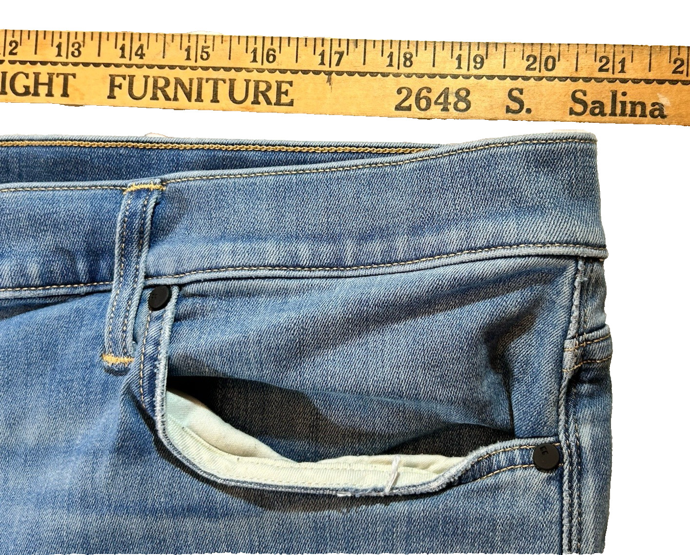 JOE’S Mens 42×30 The Brixton Straight + Narrow Stretch 5-Pocket Distressed Jeans