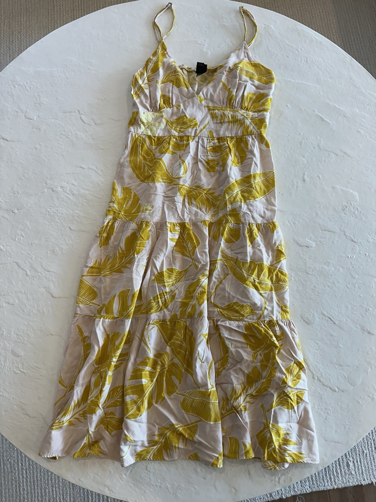 Wild Fable Tropical Palm Leaf Midi Summer Dress Size M
