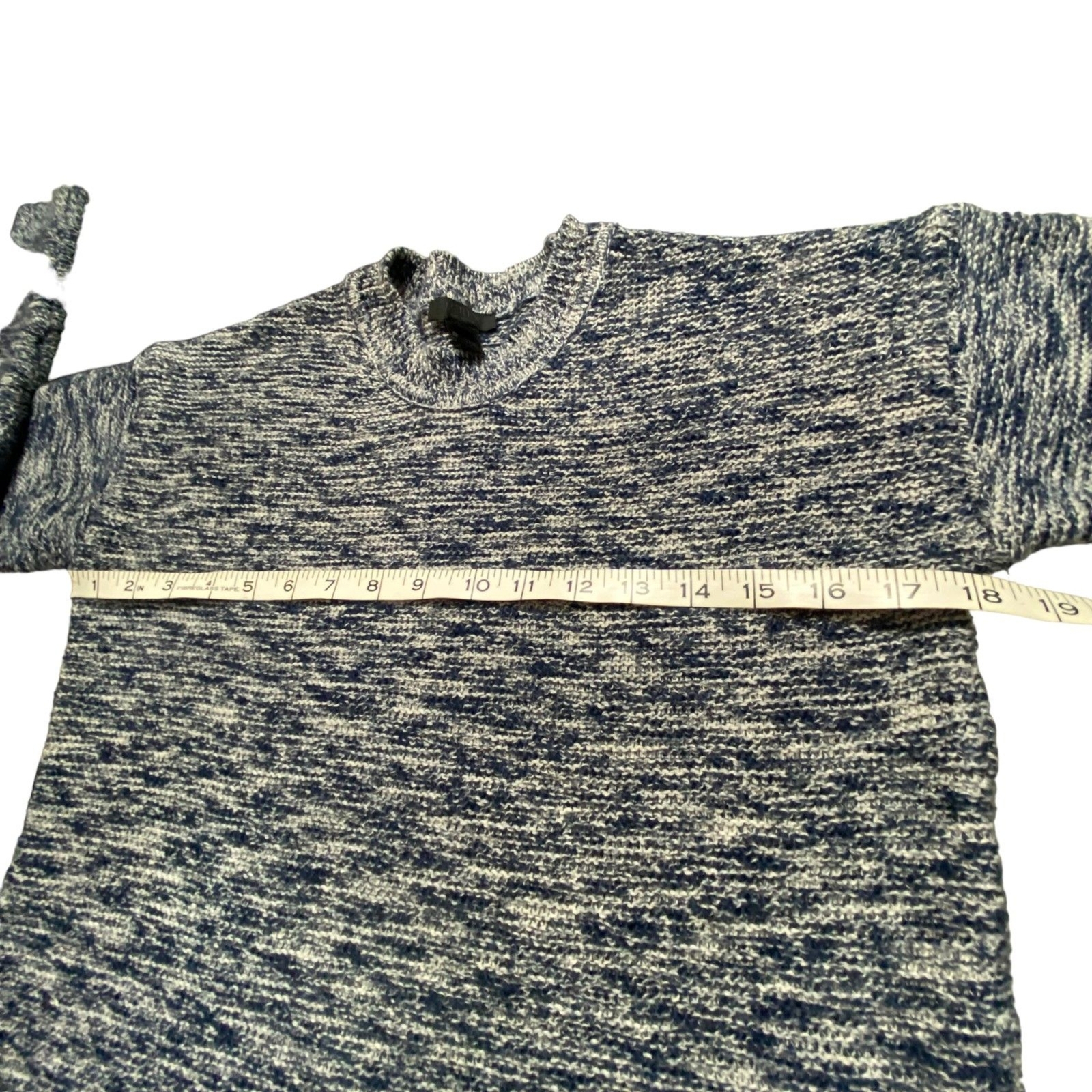 J. CREW Women Blue Marbled Pullover Sweater Small