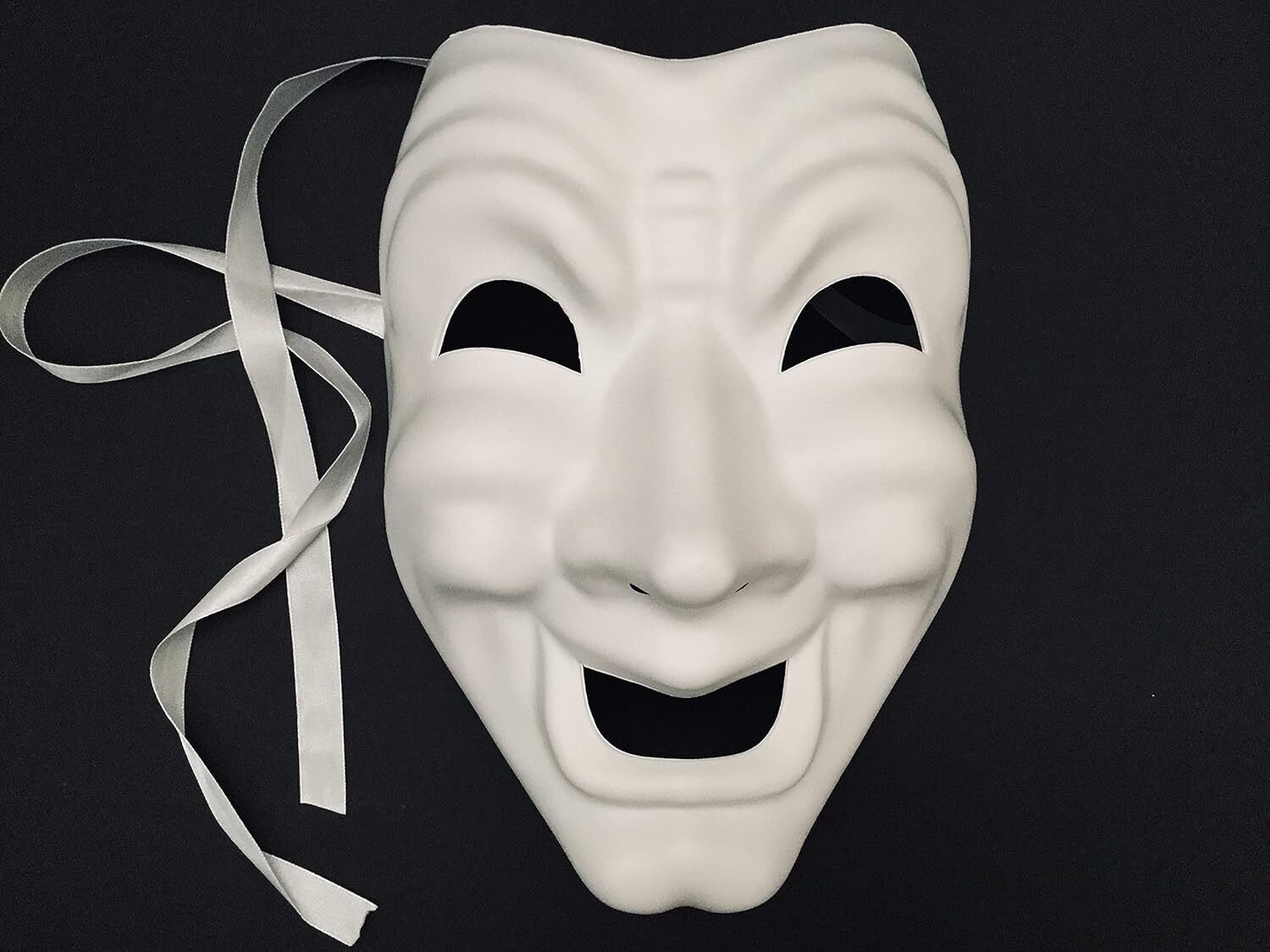 Blank DIY Masquerade Comedy Tragedy Mask Unisex Adult Performance Play Halloween