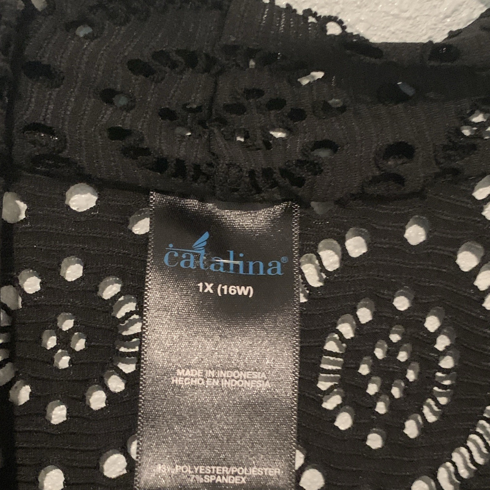 Catalina Black Sheer Lace Open-Front Kimono size L