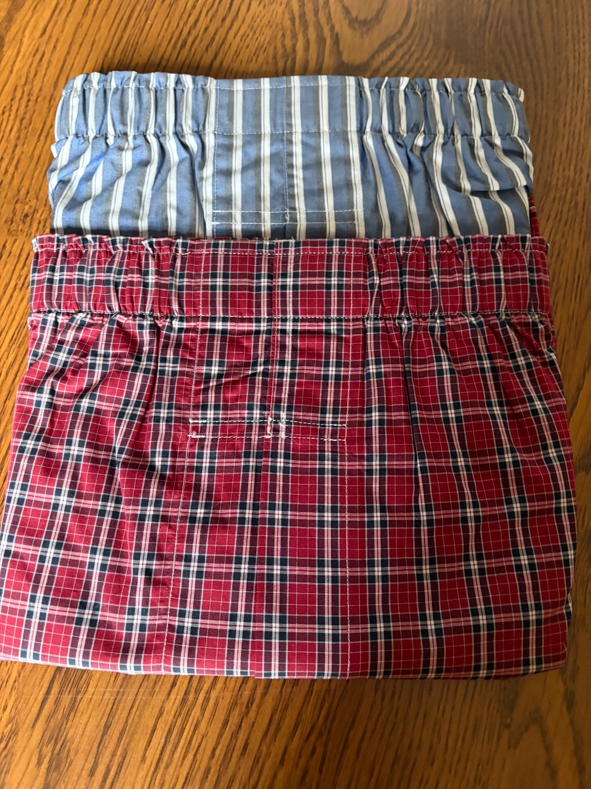 Roundtree & Yorke Men’s Red & Blue Boxer Shorts Full-Cut 2 Pack 32 34 36 38 40