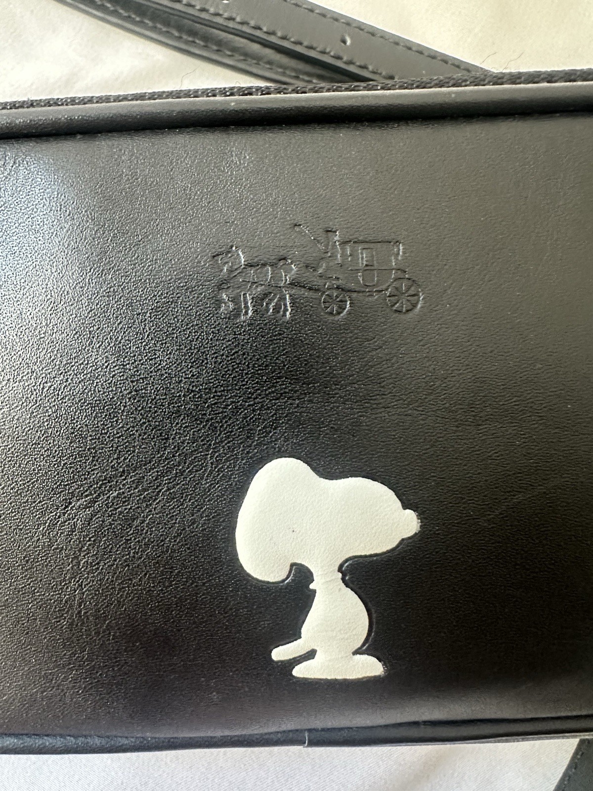 Coach x Peanuts Snoopy Small Black Crossbody